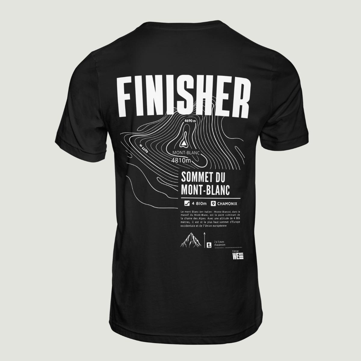 T-shirt Sommet du Mont-Blanc