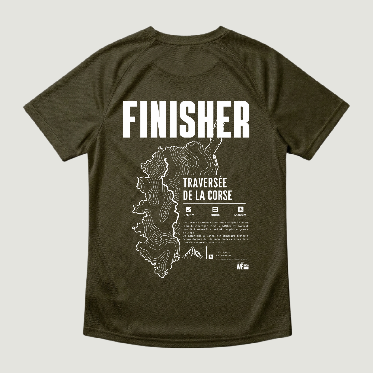 T-shirt sport GR®20 Traversée de la Corse
