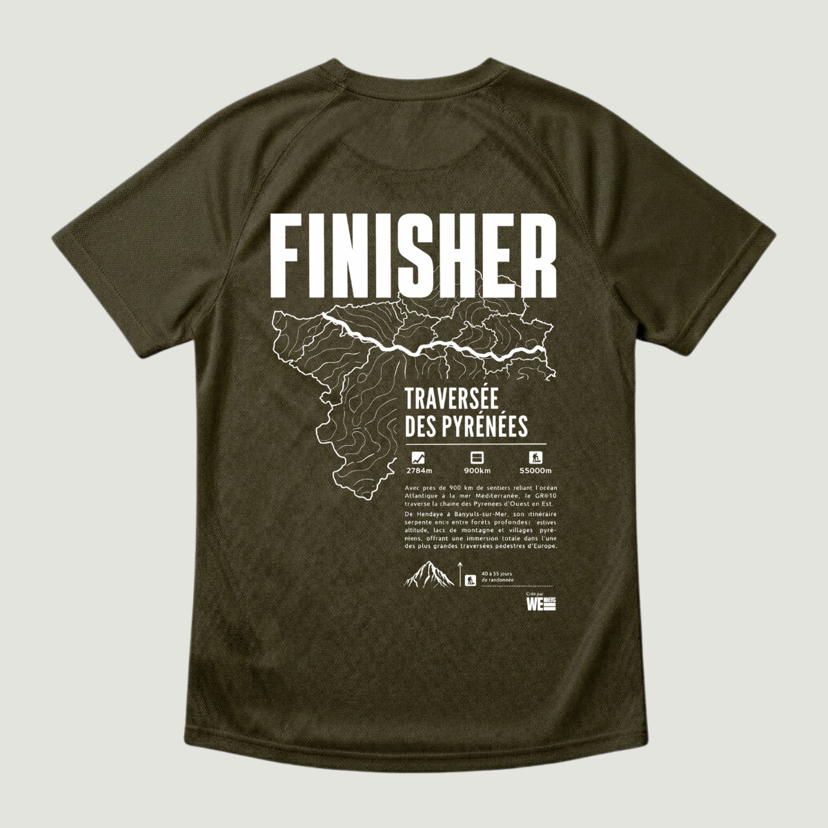 T-shirt sport GR®10 Traversée des Pyrénées