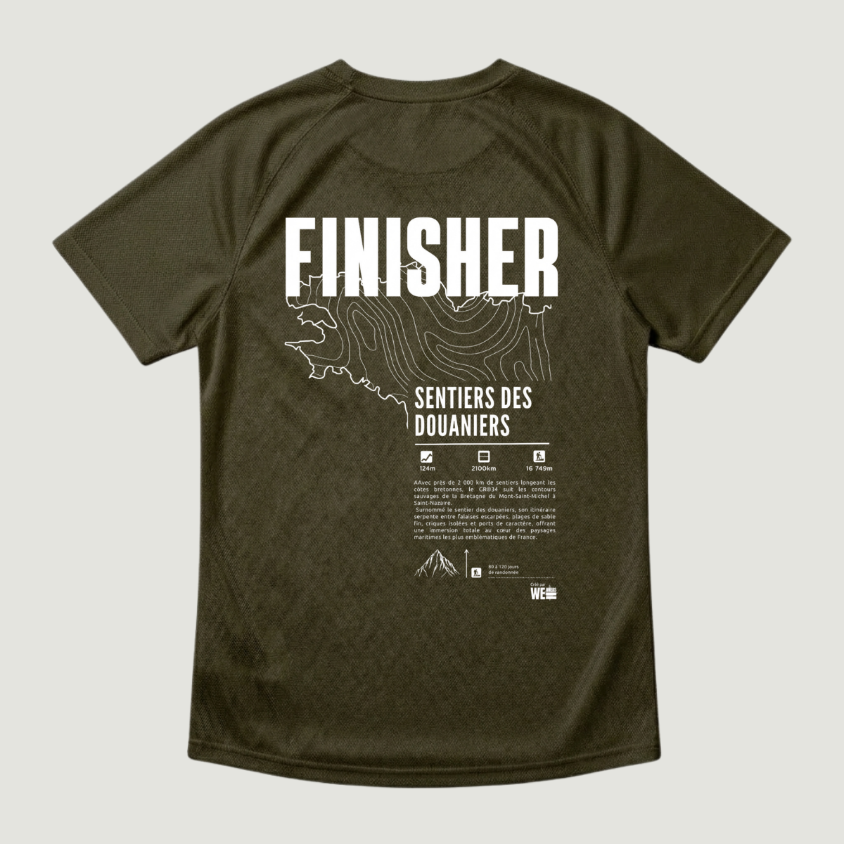 T-shirt sport GR®34 Sentiers des Douaniers