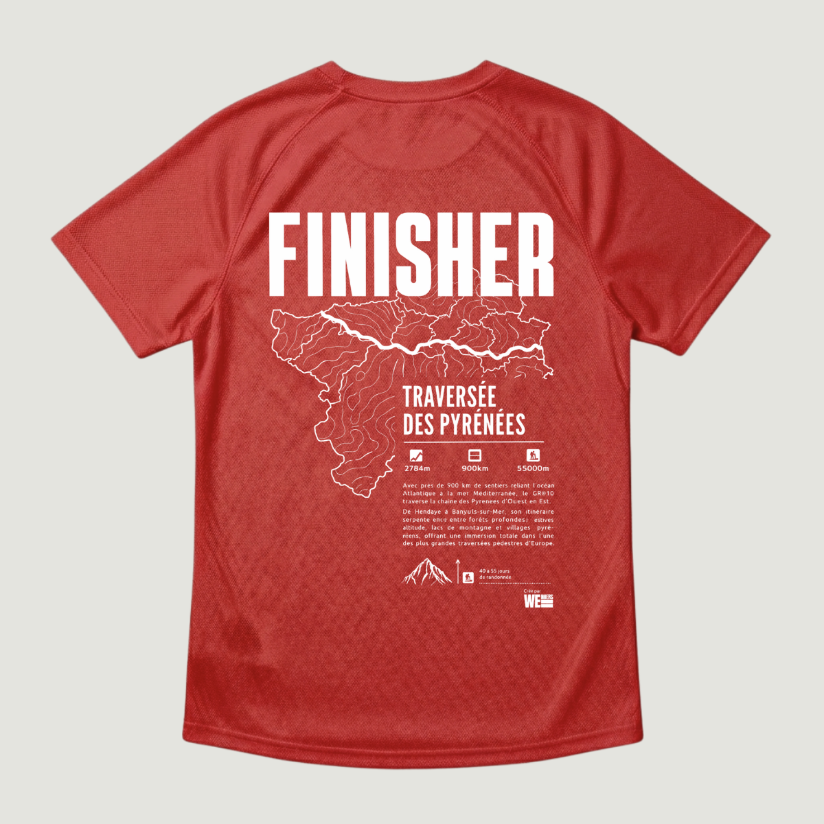 T-shirt sport GR®10 Traversée des Pyrénées