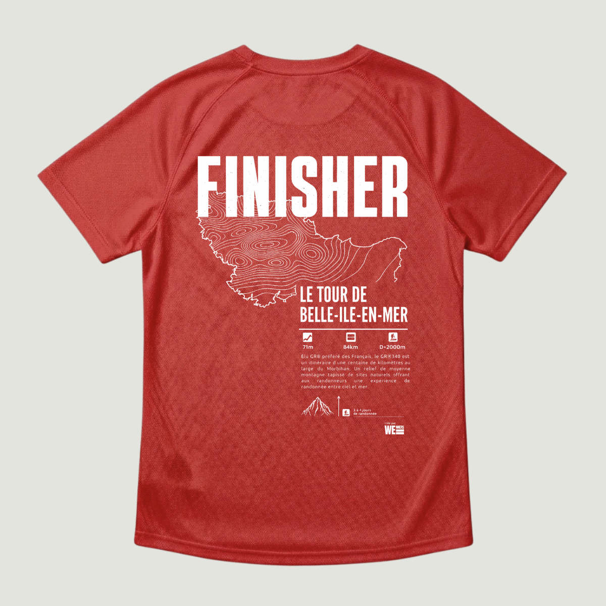 T-shirt sport GR®340 Le Tour de Belle-Île-en-Mer
