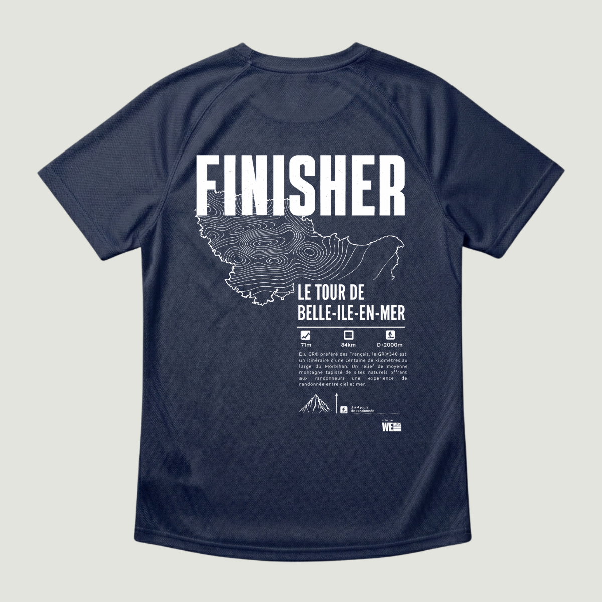 T-shirt sport GR®340 Le Tour de Belle-Île-en-Mer