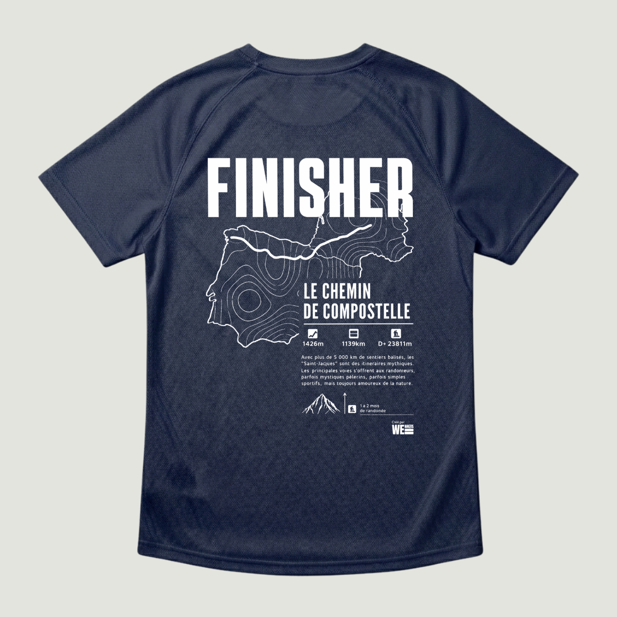 T-shirt sport GR®65 Le Chemin de Compostelle