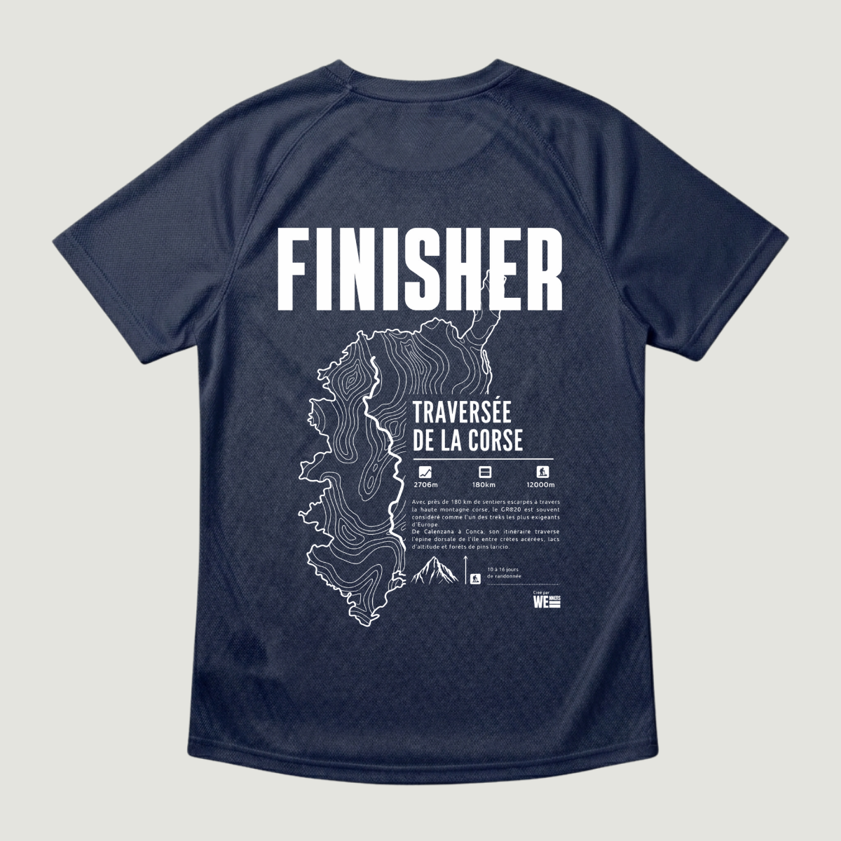 T-shirt sport GR®20 Traversée de la Corse
