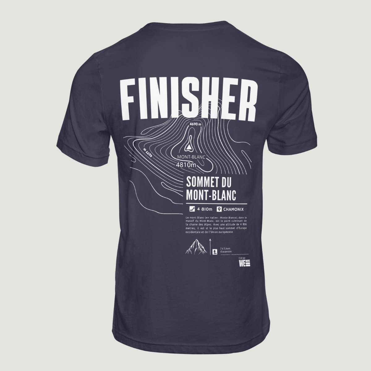 T-shirt Sommet du Mont-Blanc