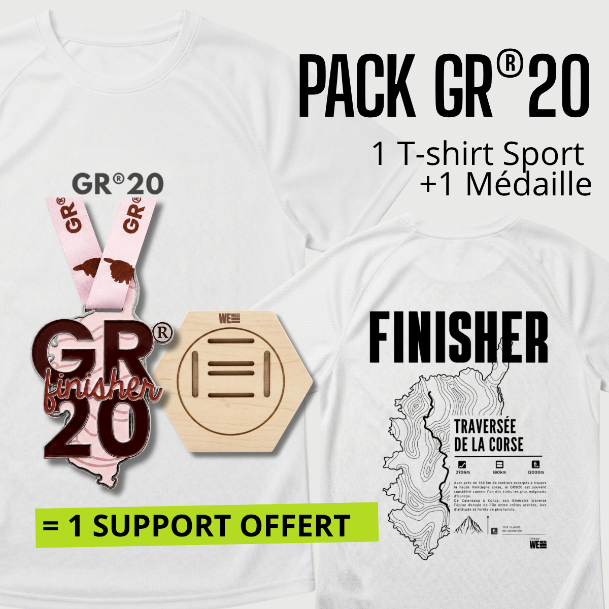 Pack Médaille GR®20 Traversée de la Corse