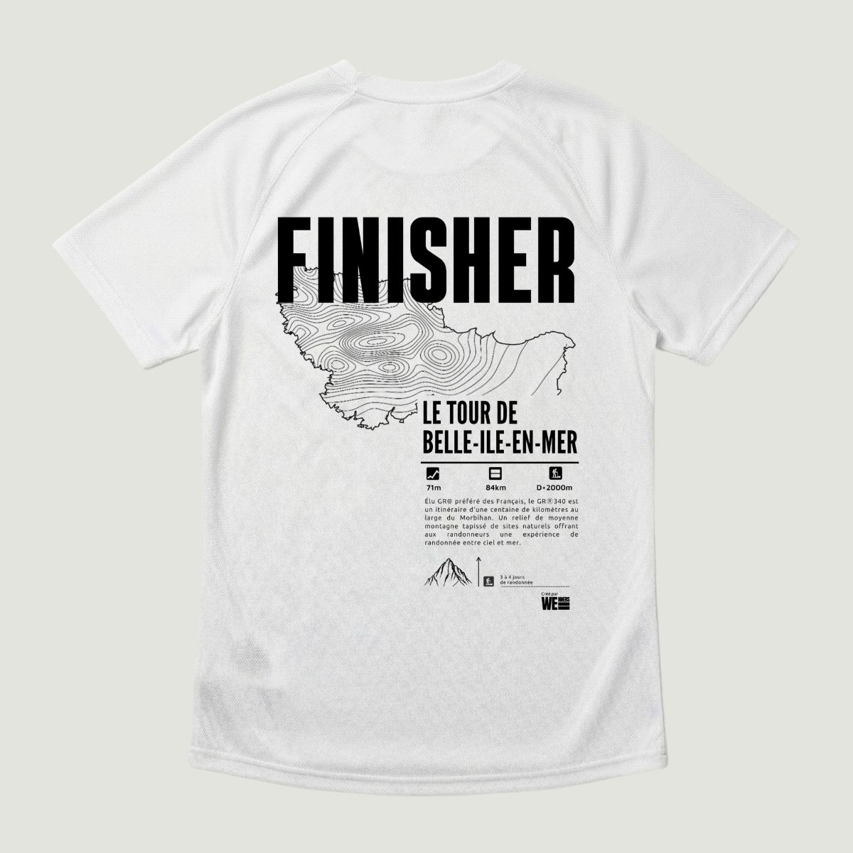 T-shirt sport GR®340 Le Tour de Belle-Île-en-Mer