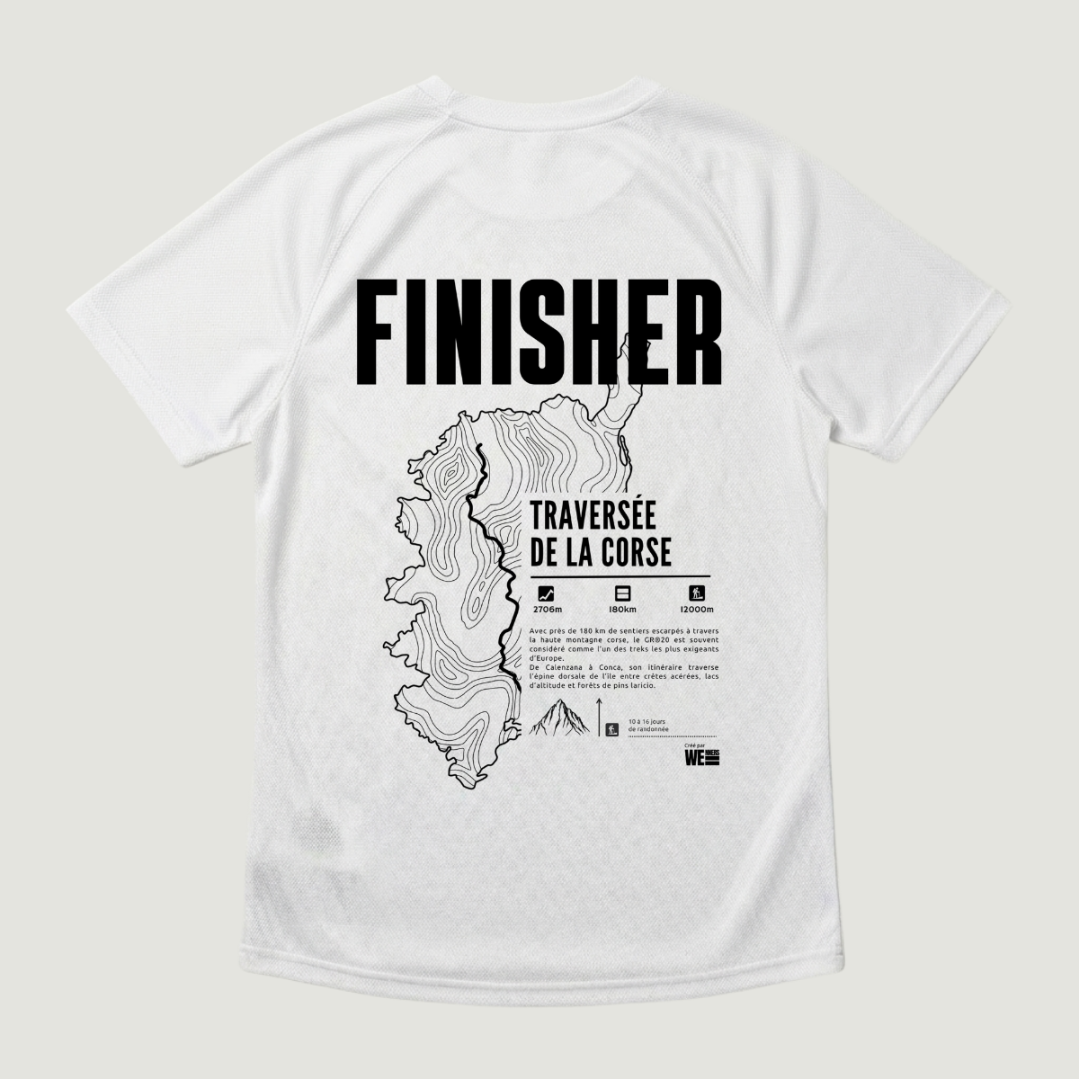 T-shirt sport GR®20 Traversée de la Corse