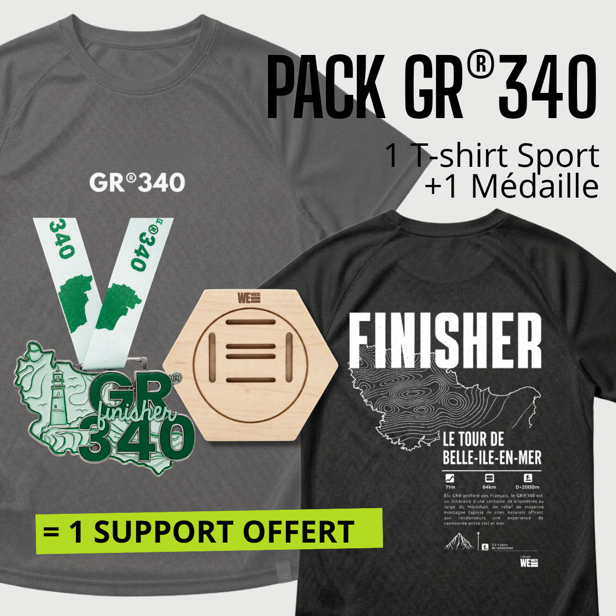 Pack Médaille GR®340 Tour de Belle-Ile