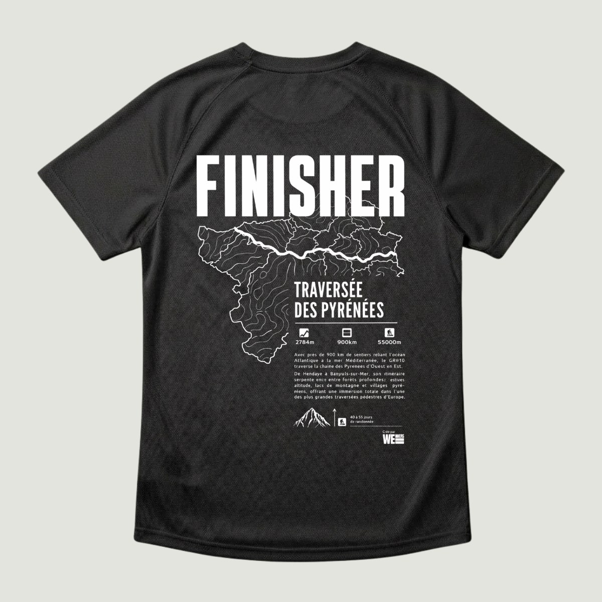 T-shirt sport GR®10 Traversée des Pyrénées