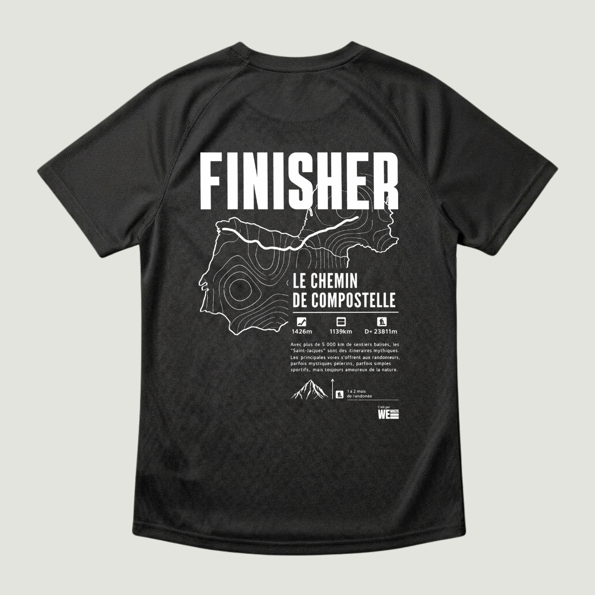 T-shirt sport GR®65 Le Chemin de Compostelle