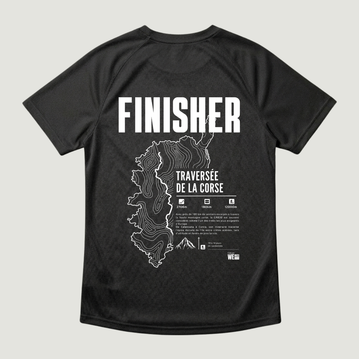 T-shirt sport GR®20 Traversée de la Corse