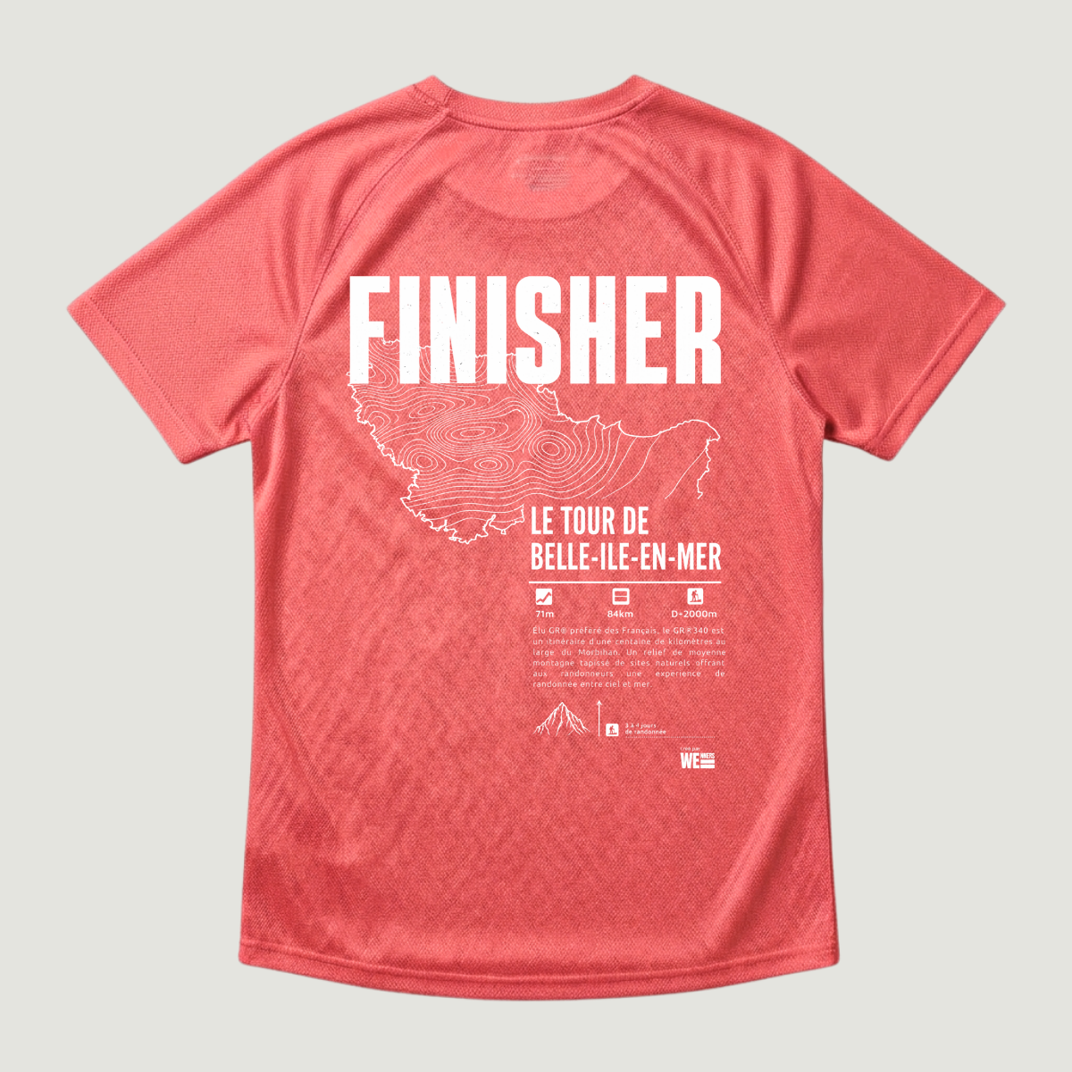 T-shirt sport GR®340 Le Tour de Belle-Île-en-Mer