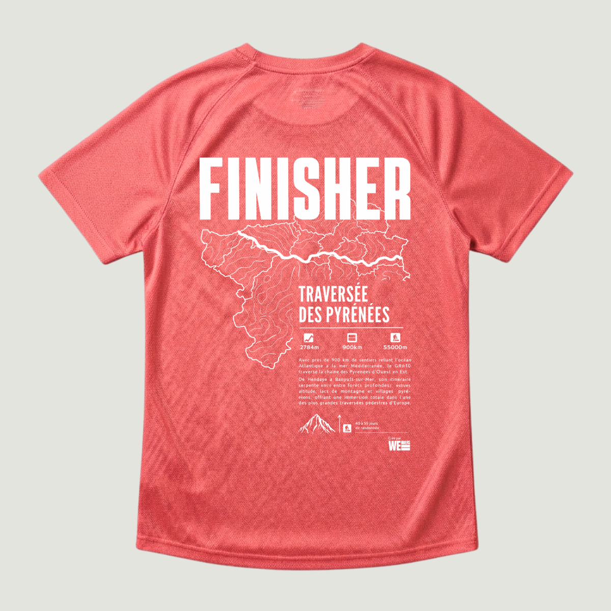 T-shirt sport GR®10 Traversée des Pyrénées
