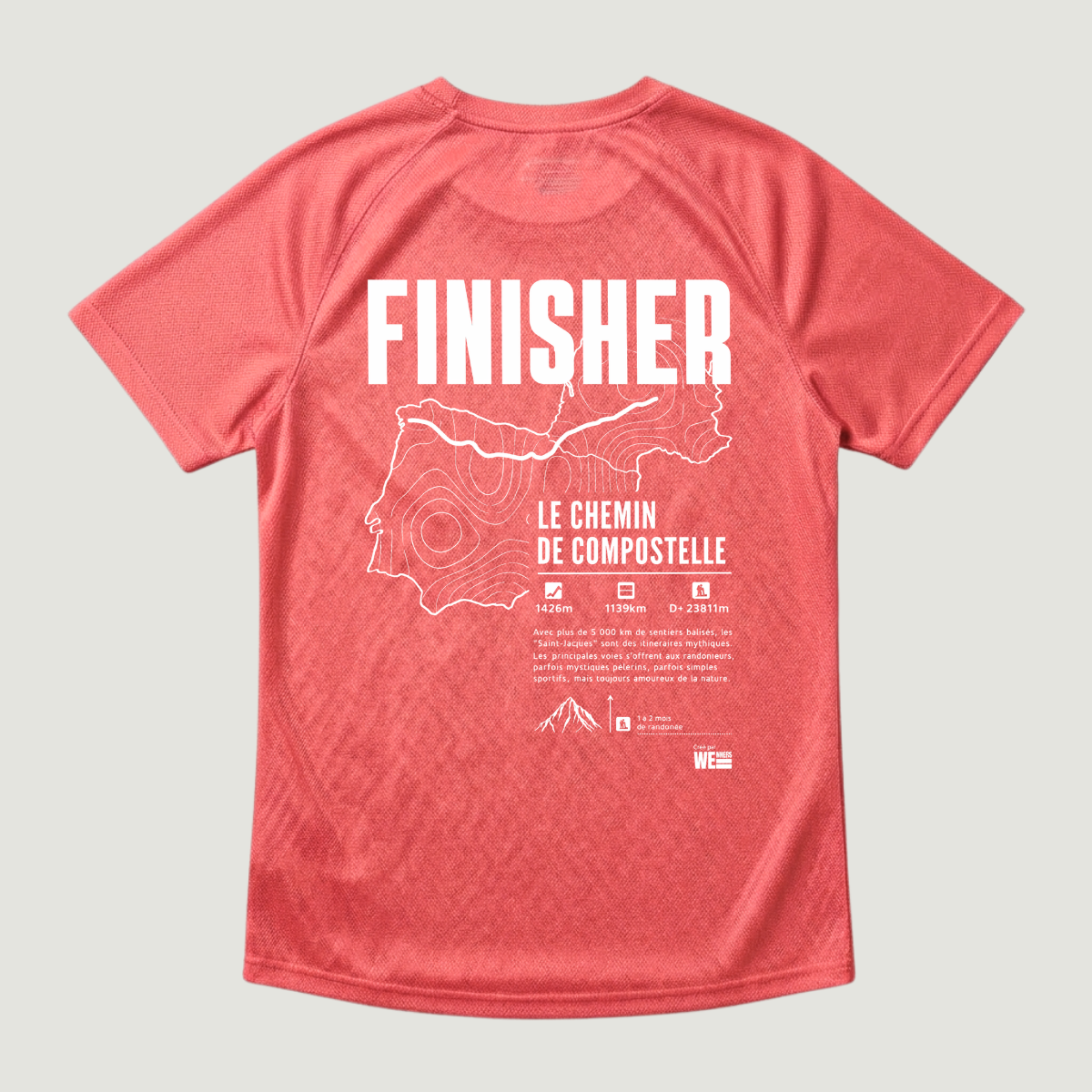 T-shirt sport GR®65 Le Chemin de Compostelle