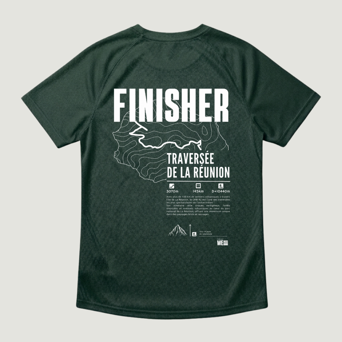T-shirt sport GR®R2 Traversée de la Réunion