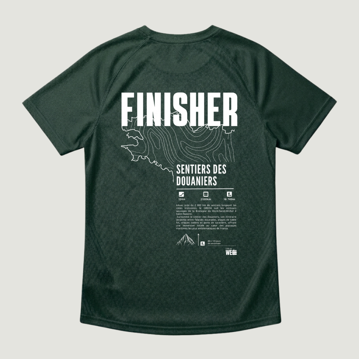T-shirt sport GR®34 Sentiers des Douaniers