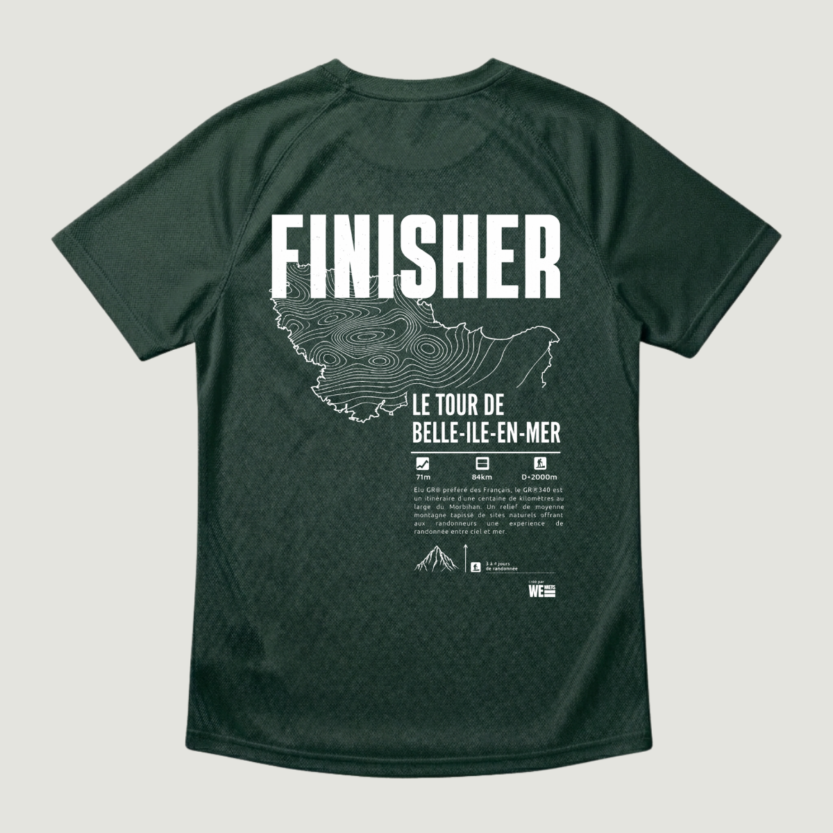 T-shirt sport GR®340 Le Tour de Belle-Île-en-Mer